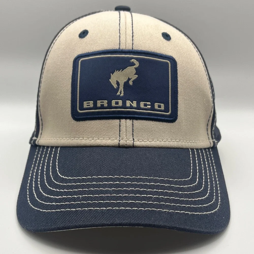 Ford Bronco Patch Cap in Navy and Beige - Picture 1 of 9